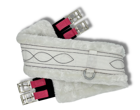 Pony ProSeries Fleece Straight Girth White